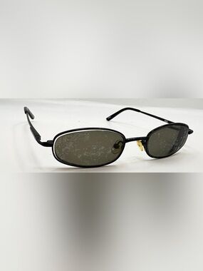 Aztec Black Oval Metal Sunglasses Frames Only